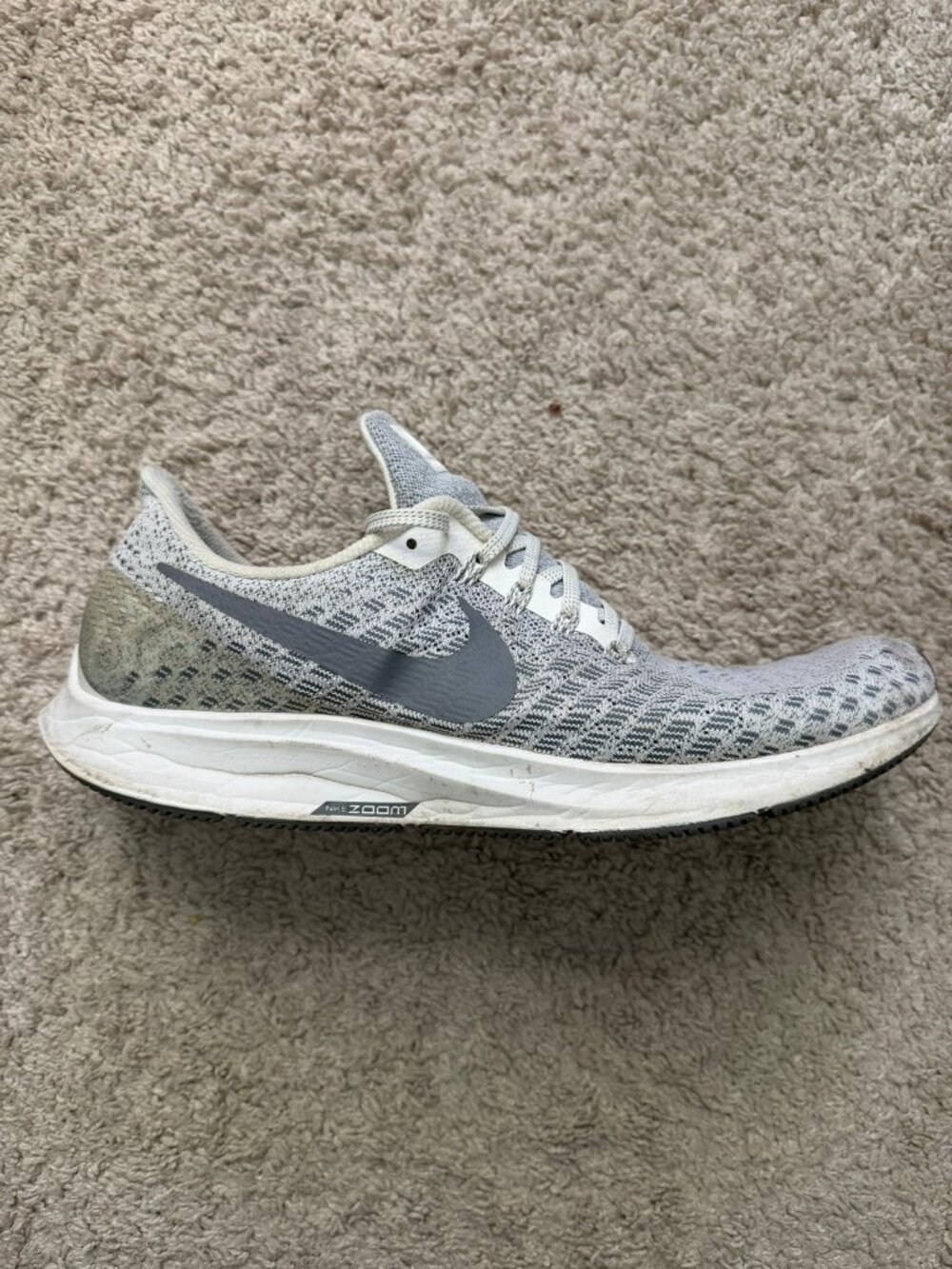 Nike Air Zoom Pegasus 35 942851-074 Grey Men's US 10.5 Running Shoes